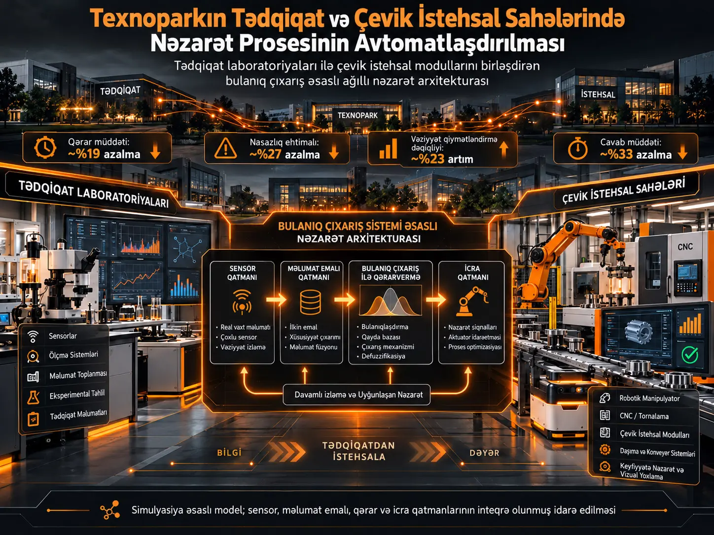 Texnoparkın Tədqiqat və Çevik İstehsal Sahələrində İdarəetmə Prosesinin Avtomatlaşdırılması