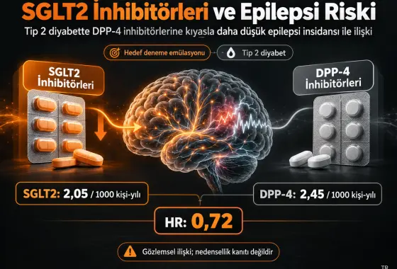 Tip 2 Diyabette SGLT2 İnhibitörleri ile Epilepsi Riski Arasındaki DPP-4 İnhibitörlerine Göre Negatif İlişki: Hedef Deneme Emülasyonu