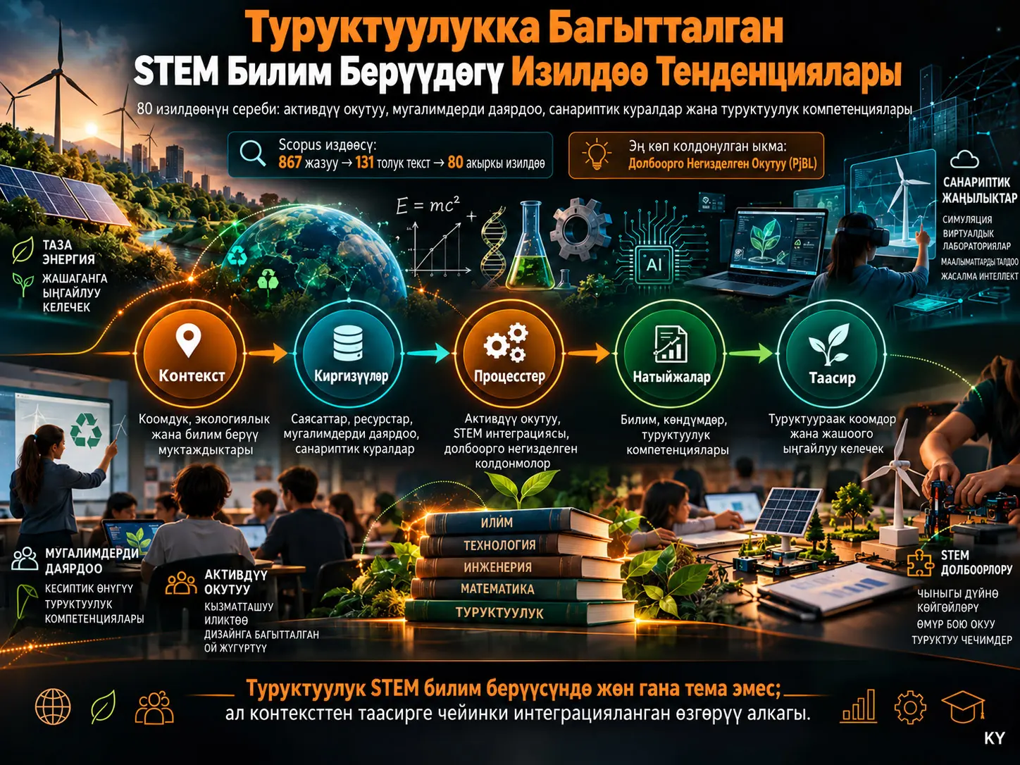 Туруктуулукка Багытталган STEM Билим Берүүдөгү Изилдөө Тенденциялары