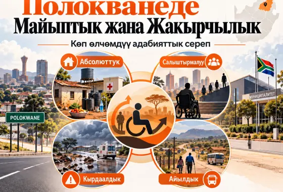 Түштүк Африканын Полокване муниципалитетиндеги майыптык менен жакырчылыктын байланышы: көп өлчөмдүү адабияттык сереп