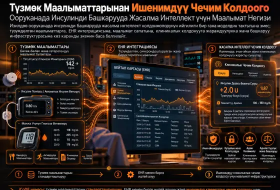 Түзмөк Маалыматтарынан Ишенимдүү Чечим Колдоого: Ооруканада Инсулинди Башкарууда Жасалма Интеллект үчүн Негиз Түзүү
