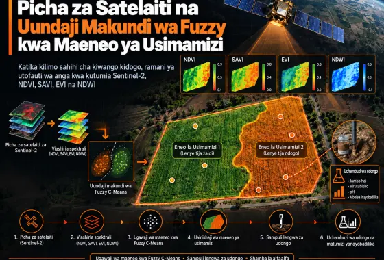 Uainishaji wa Mipaka ya Maeneo Jumuishi ya Usimamizi katika Kilimo Sahihi cha Kiwango Kidogo kwa Kutumia Picha za Satelaiti za Multispektrali na Uundaji Makundi wa Fuzzy C-Means