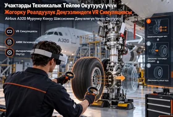 Учактарды Техникалык Тейлөө Окутуусу үчүн Жогорку Реалдуулук Деңгээлиндеги VR Симуляциясы