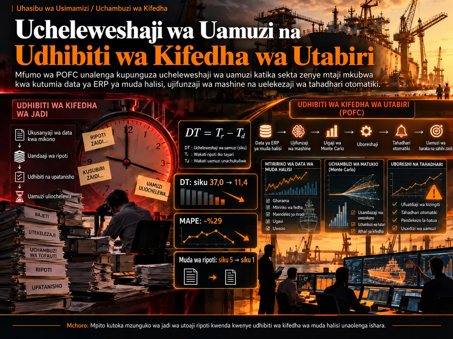 Ucheleweshaji wa Uamuzi na Mfumo wa Udhibiti wa Kifedha wa Uendeshaji wa Kiutabiri katika Sekta Zinazohitaji Mtaji Mkubwa