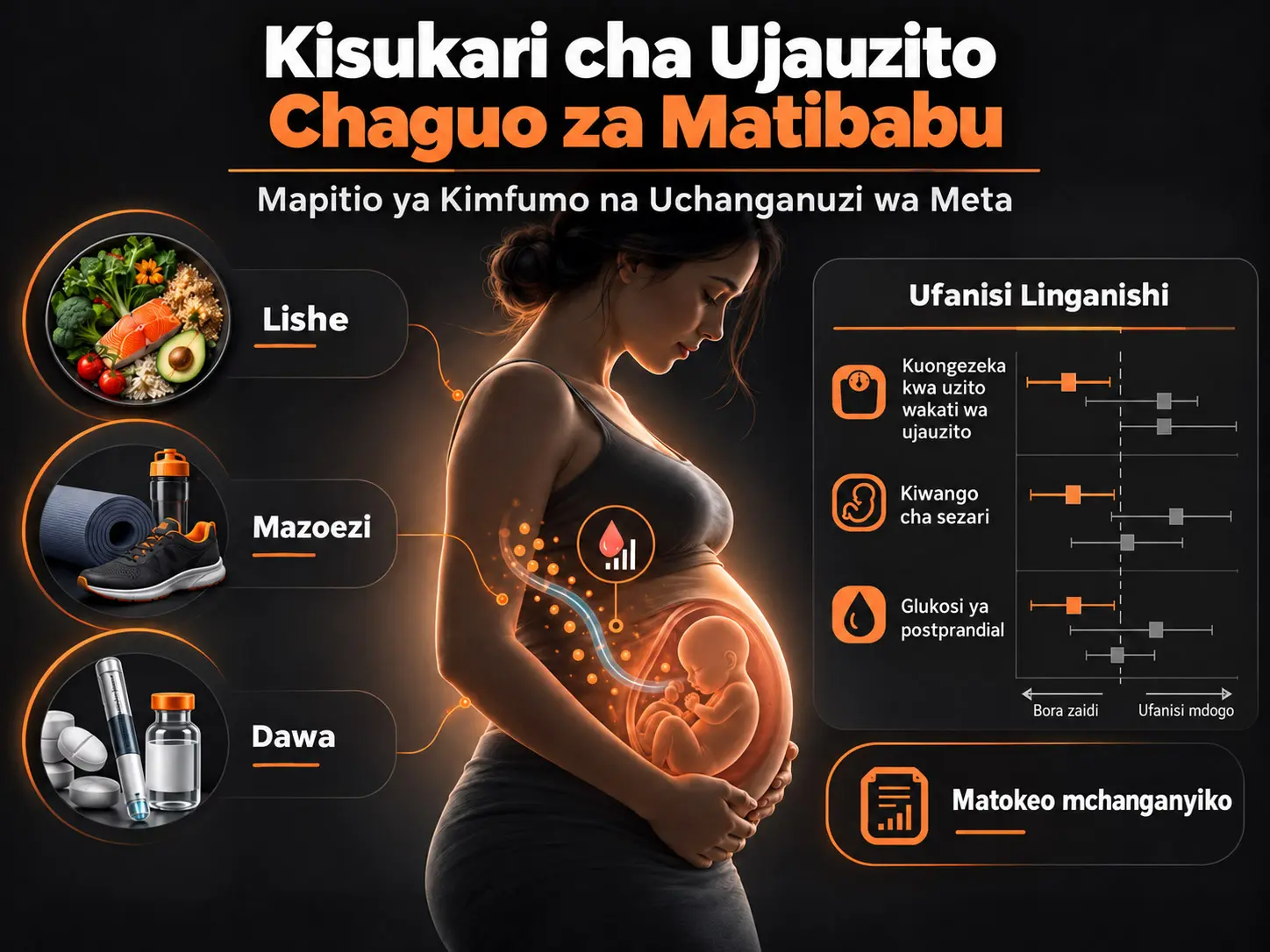 Ufanisi Linganishi wa Chaguo za Matibabu kwa Kisukari cha Ujauzito: Mapitio ya Kimfumo na Uchanganuzi wa Meta