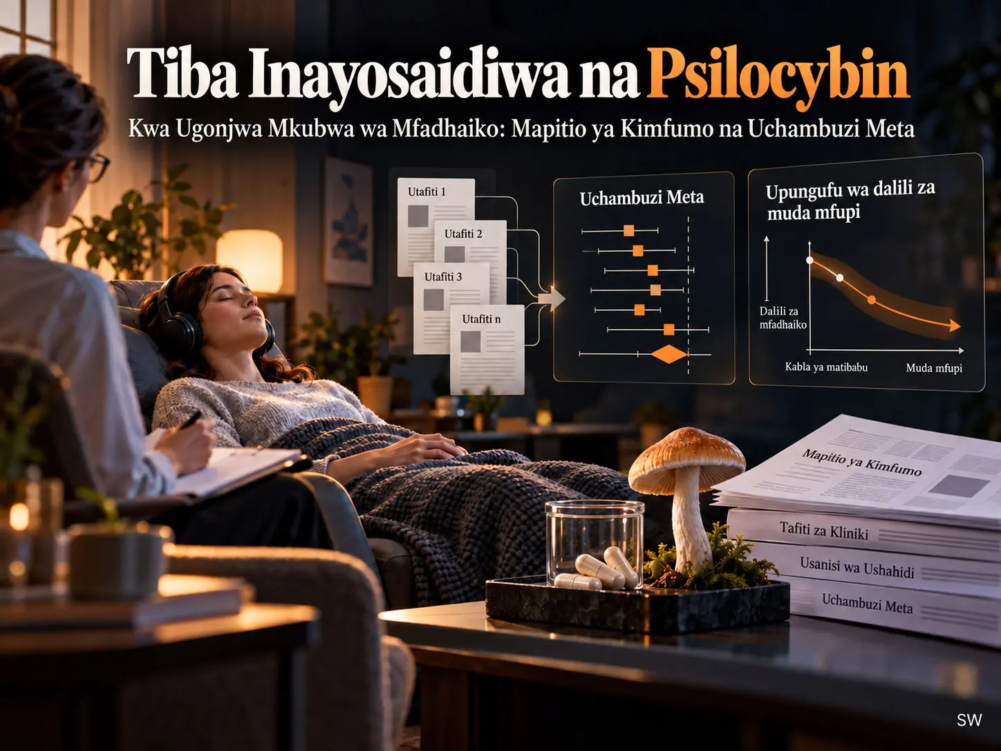 Ufanisi wa Tiba Inayosaidiwa na Psilocybin katika Ugonjwa Mkubwa wa Mfadhaiko: Mapitio ya Kimfumo na Uchambuzi Meta
