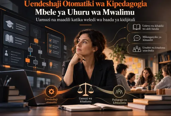 Uhuru wa Mwalimu na Uamuzi wa Kitaaluma Mbele ya Uendeshaji Otomatiki wa Kipedagogia: Mapitio ya Kimfumo kuhusu Weledi wa Baada ya Kidijitali