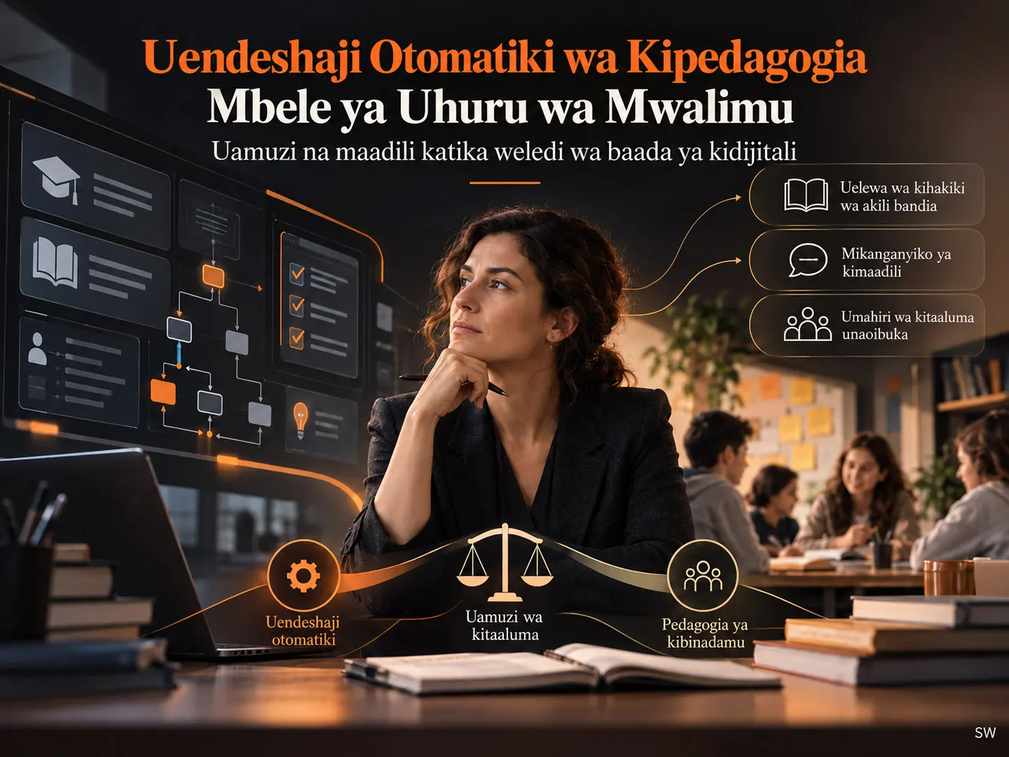 Uhuru wa Mwalimu na Uamuzi wa Kitaaluma Mbele ya Uendeshaji Otomatiki wa Kipedagogia: Mapitio ya Kimfumo kuhusu Weledi wa Baada ya Kidijitali