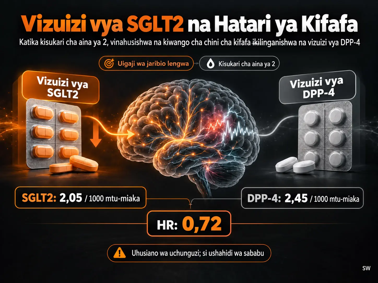 Uhusiano Hasi wa Vizuizi vya SGLT2 na Hatari ya Kifafa Ikilinganishwa na Vizuizi vya DPP-4 katika Kisukari cha Aina ya 2: Uigaji wa Jaribio Lengwa