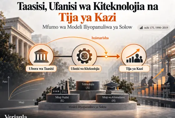 Uhusiano Kati ya Taasisi, Ufanisi wa Kiteknolojia na Tija ya Kazi: Mfumo wa Modeli Iliyopanuliwa ya Solow