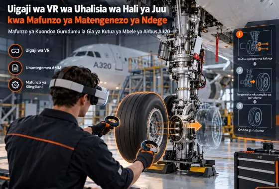 Uigaji wa VR wa Uhalisia wa Hali ya Juu kwa Mafunzo ya Matengenezo ya Ndege