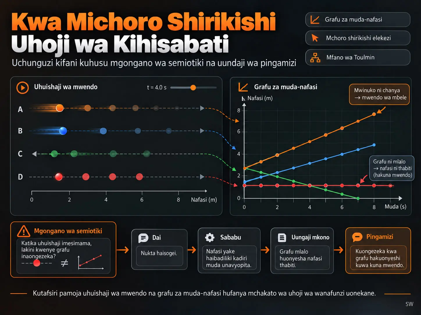 Ujengaji wa Hoja za Kihisabati kwa Michoro Shirikishi Elekezi: Utafiti wa Kifani wa Mgongano wa Kisemiotiki na Uundaji wa Kanusho