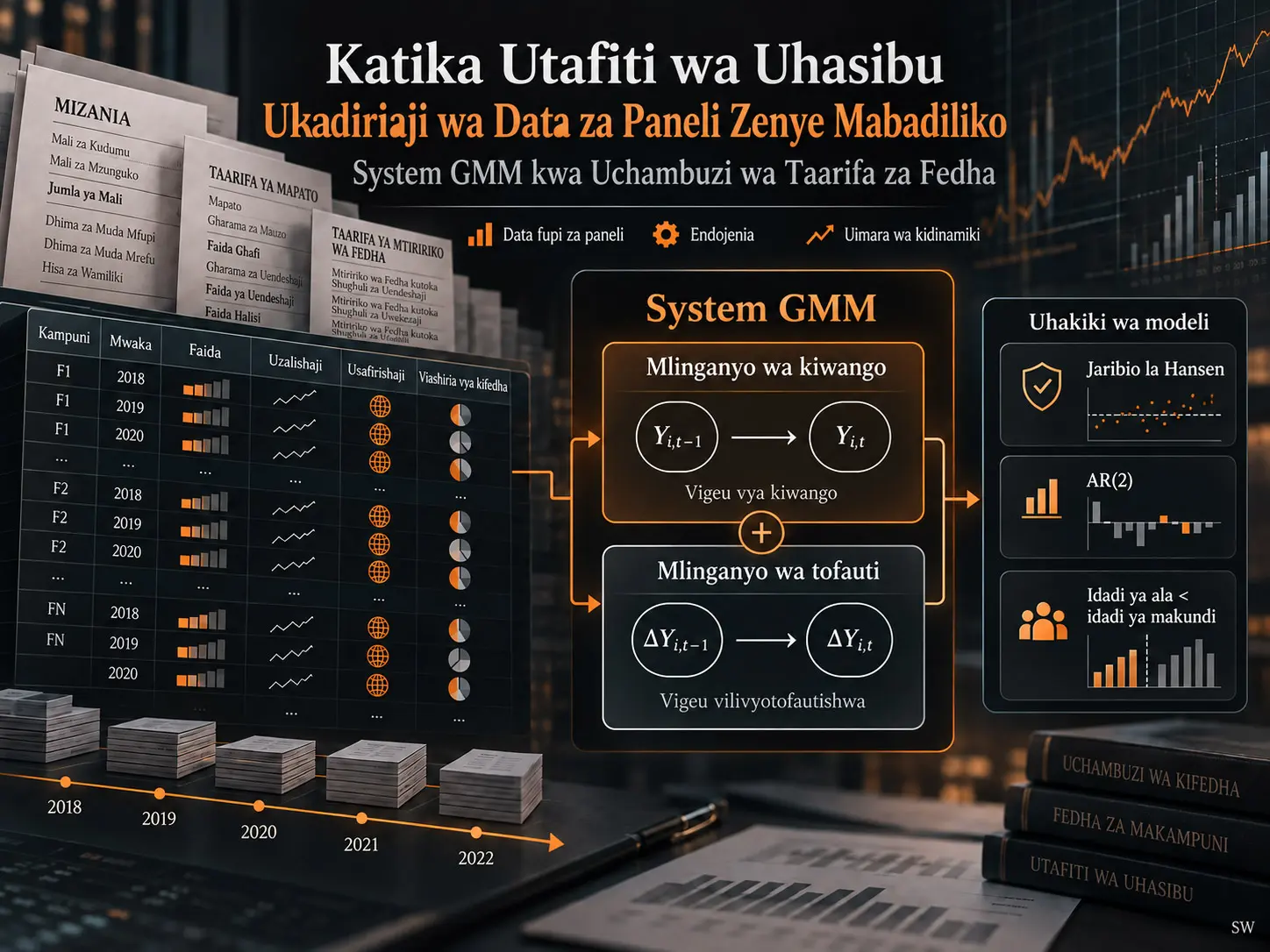 Ukadiriaji wa Data za Paneli Zenye Mabadiliko katika Utafiti wa Uhasibu: Kujaribu System GMM kama Kigezo cha Kimetodolojia kwa Uchambuzi wa Taarifa za Fedha
