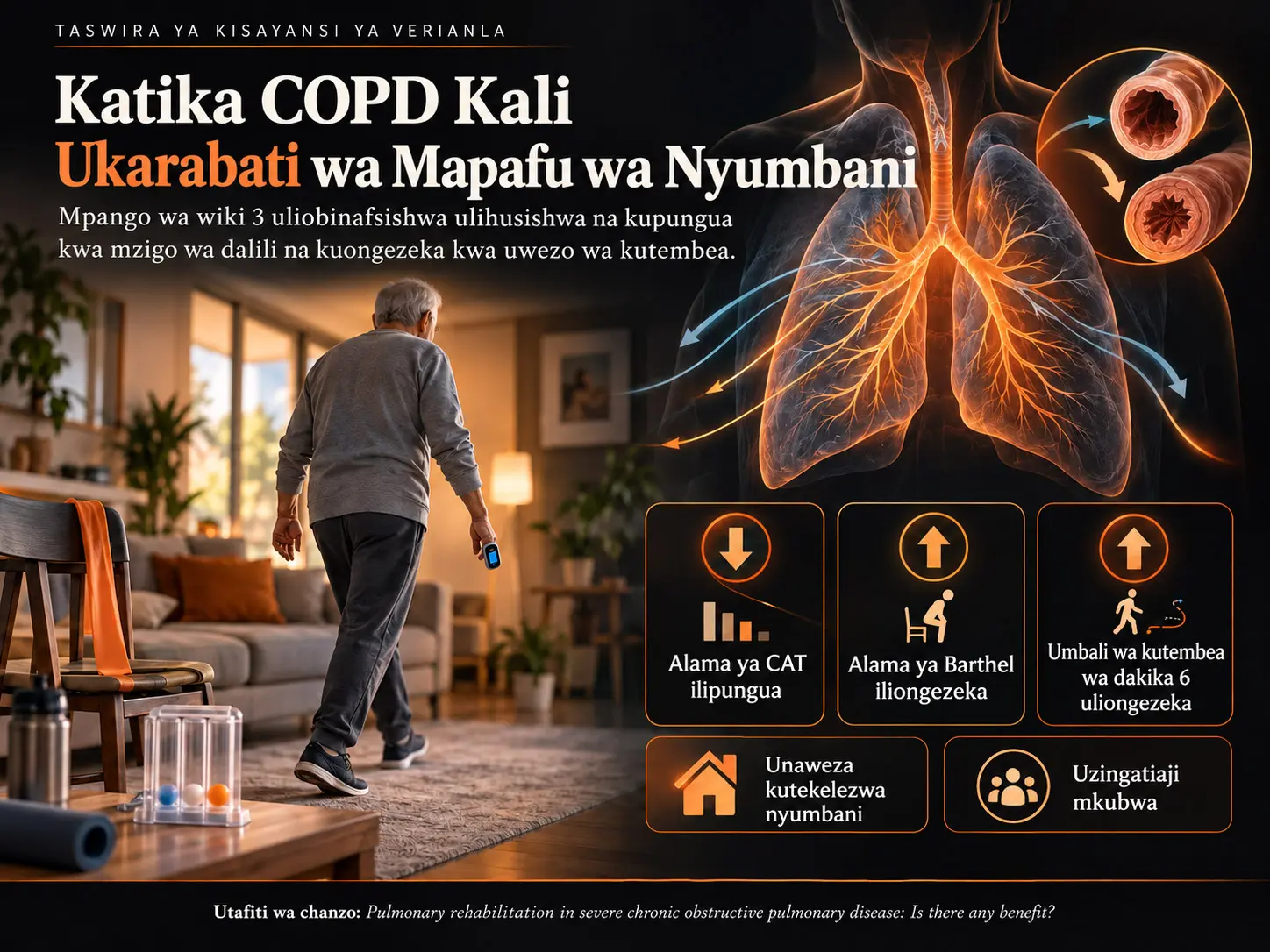 Ukarabati wa Mapafu wa Nyumbani katika Ugonjwa Sugu Mkali wa Mapafu Unaokwamisha Mtiririko wa Hewa: Je, Una Manufaa?