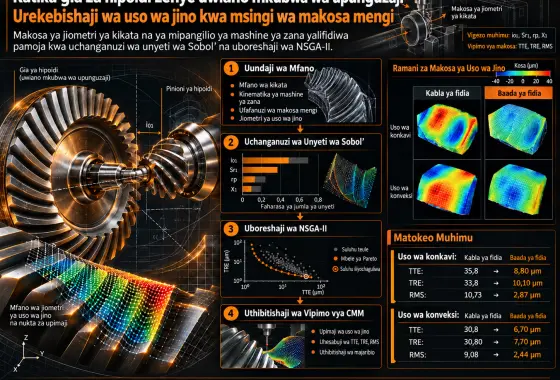 Urekebishaji wa Uso wa Jino kwa Msingi wa Makosa Mengi katika Gia za Hipoidi zenye Uwiano Mkubwa wa Upunguzaji kwa Kuzingatia Makosa ya Kikata na Mashine ya Zana