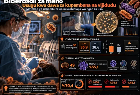 Usugu kwa Dawa za Kupambana na Vijidudu katika Bioerosoli za Meno: Matokeo ya Uchambuzi wa Mikrobiolojia wa Ngao za Uso
