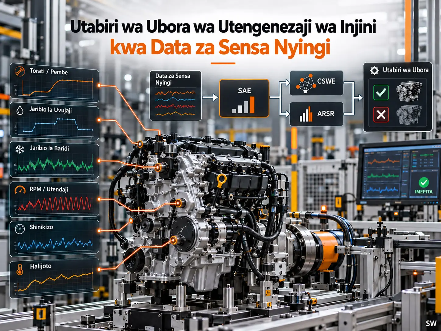 Utabiri wa Ubora wa Utengenezaji wa Injini ya Gari kwa Data za Sensa Nyingi za Mchakato wa Kuunganisha Injini