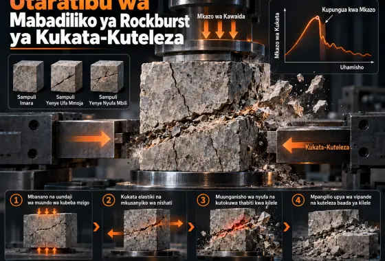 Utafiti wa Majaribio wa Utaratibu wa Mabadiliko ya Rockburst ya Kukata-Kuteleza kwa Kutumia Nyenzo Sintetiki Yenye Mwelekeo wa Rockburst