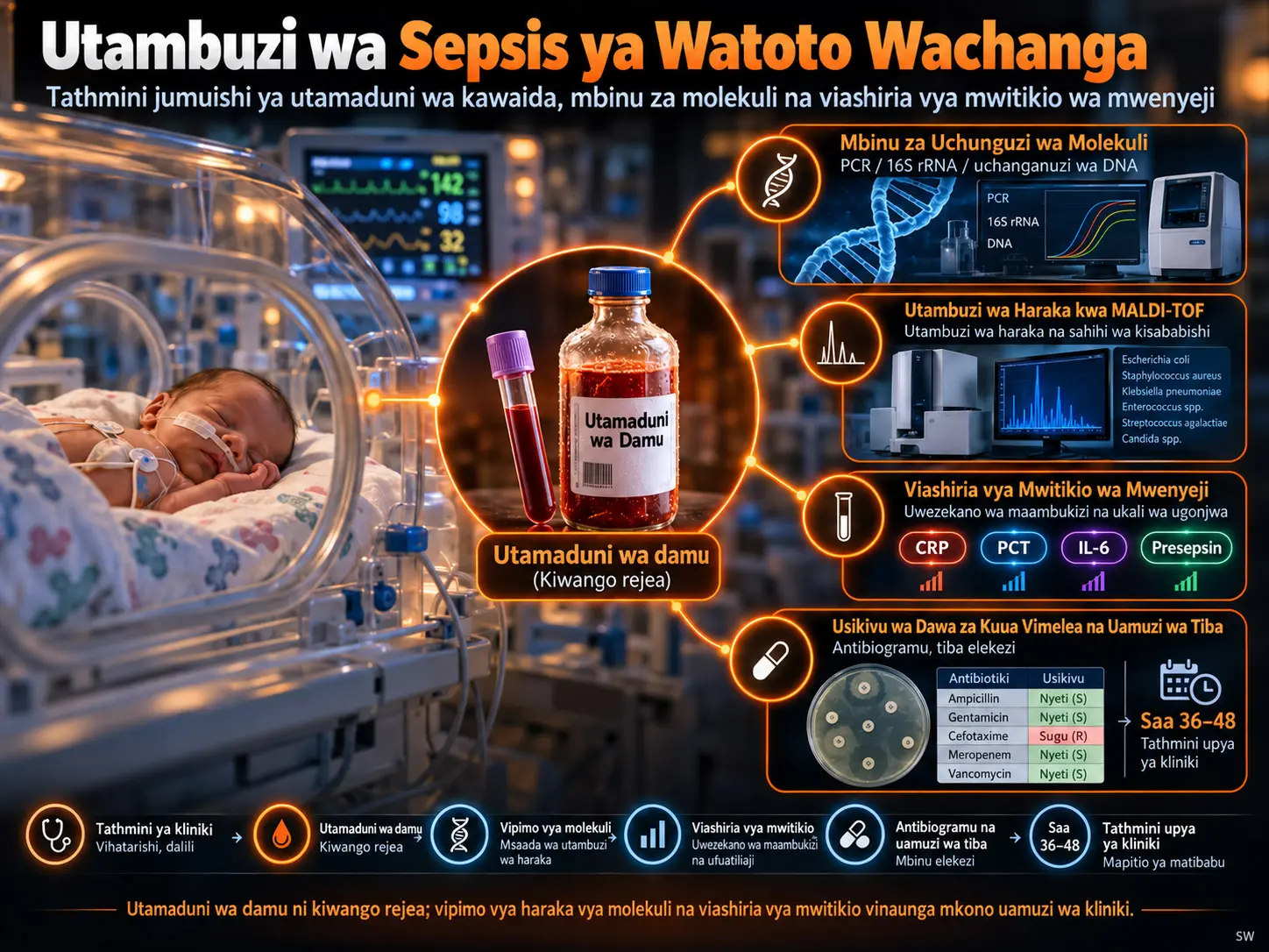Utambuzi wa Sepsis ya Watoto Wachanga: Tathmini Jumuishi ya Utamaduni wa Kawaida, Mbinu za Molekuli na Viashiria vya Mwitikio wa Mwenyeji
