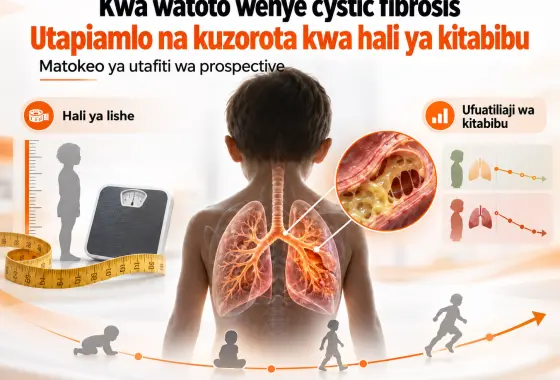 Utapiamlo na kuzorota kwa hali ya kliniki kwa watoto wenye cystic fibrosis: Matokeo kutoka utafiti wa mbele