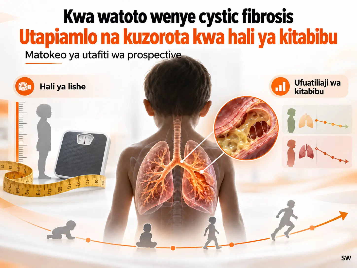 Utapiamlo na kuzorota kwa hali ya kliniki kwa watoto wenye cystic fibrosis: Matokeo kutoka utafiti wa mbele