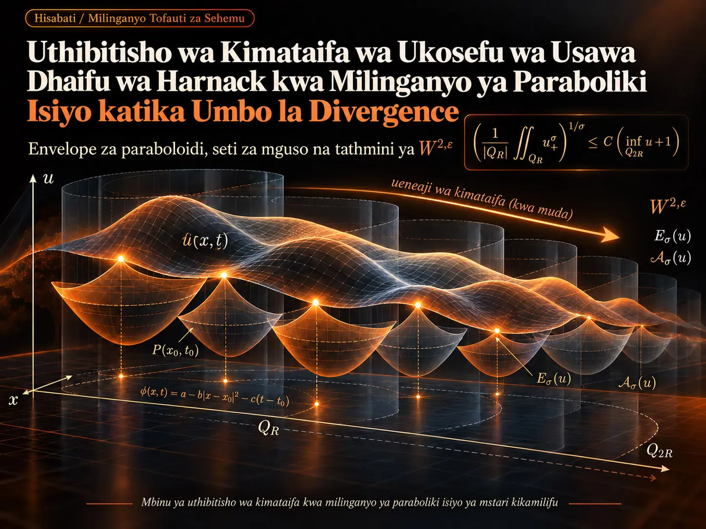 Uthibitisho wa Kimataifa wa Ukosefu wa Usawa Dhaifu wa Harnack kwa Milinganyo ya Paraboliki Isiyo katika Umbo la Divergence