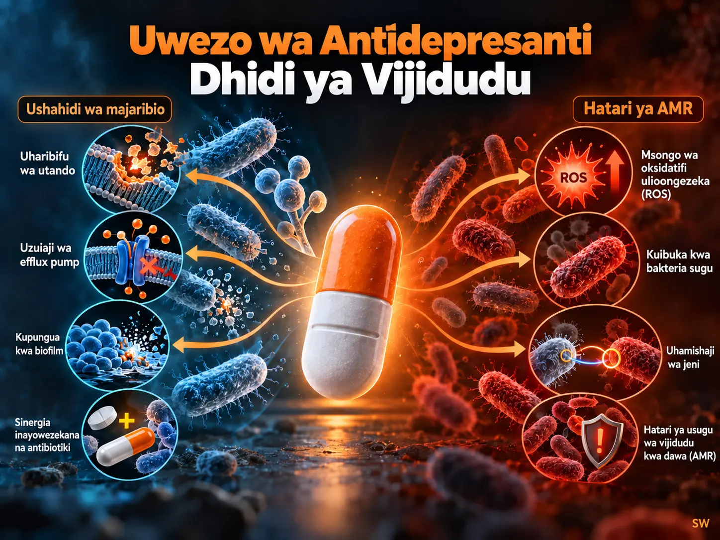 Uwezo wa Antidepresanti Dhidi ya Vijidudu: Ushahidi wa Majaribio, Hatari ya Usugu na Mipaka ya Kuhamisha Matokeo kwenda Matumizi ya Kliniki