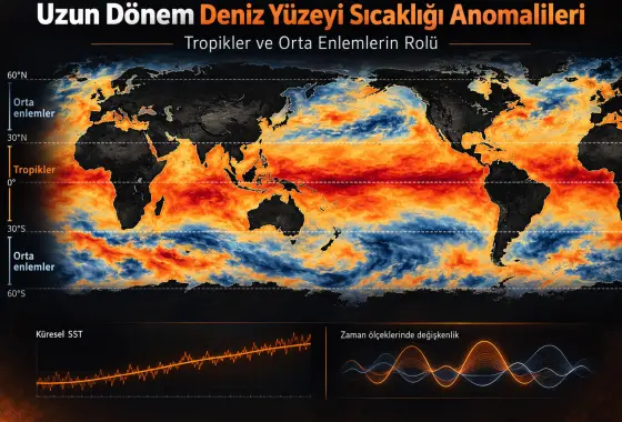 Uzun Dönem Küresel Deniz Yüzeyi Sıcaklığı Anomalileri: Tropiklerin ve Orta Enlemlerin Rolü