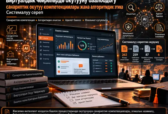 Виртуалдык чөйрөлөрдө окутууну баалоодогу санариптик окутуу компетенциялары жана алгоритмдик этика: системалуу сереп