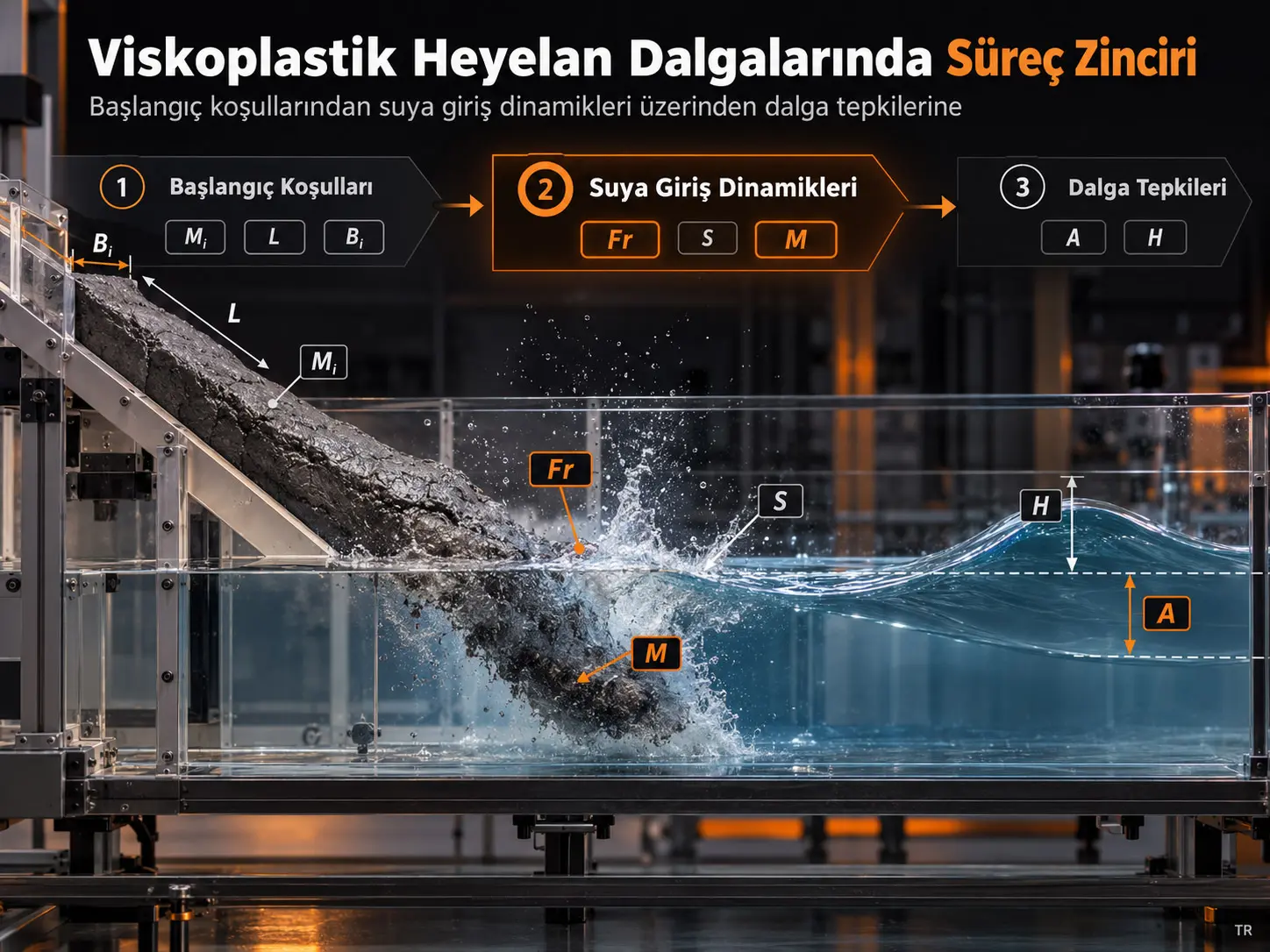 Viskoplastik Heyelan Kaynaklı Darbe Dalgalarında Süreç Zinciri: Başlangıç Kayma Koşullarından Suya Giriş Dinamikleri Üzerinden Dalga Tepkilerine