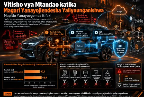Vitisho vya Mtandao katika Magari Yanayojiendesha Yaliyounganishwa: Mapitio Yanayoegemea Itifaki
