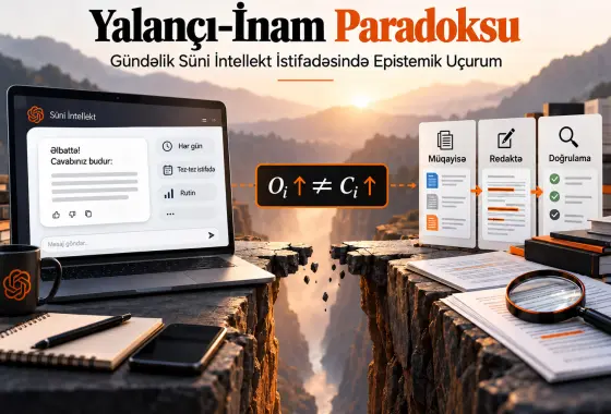 Yalançı-İnam Paradoksu: Gündəlik Süni İntellekt İstifadəsində Epistemik Uçurum