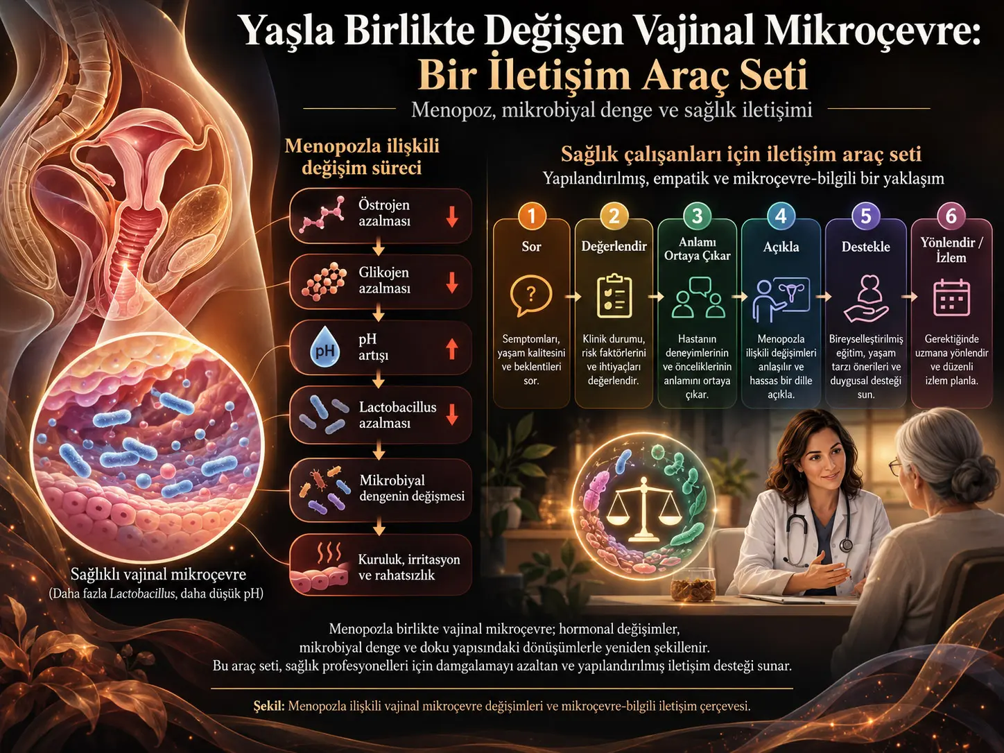 Yaşla Birlikte Değişen Vajinal Mikroçevre: Bir İletişim Araç Seti