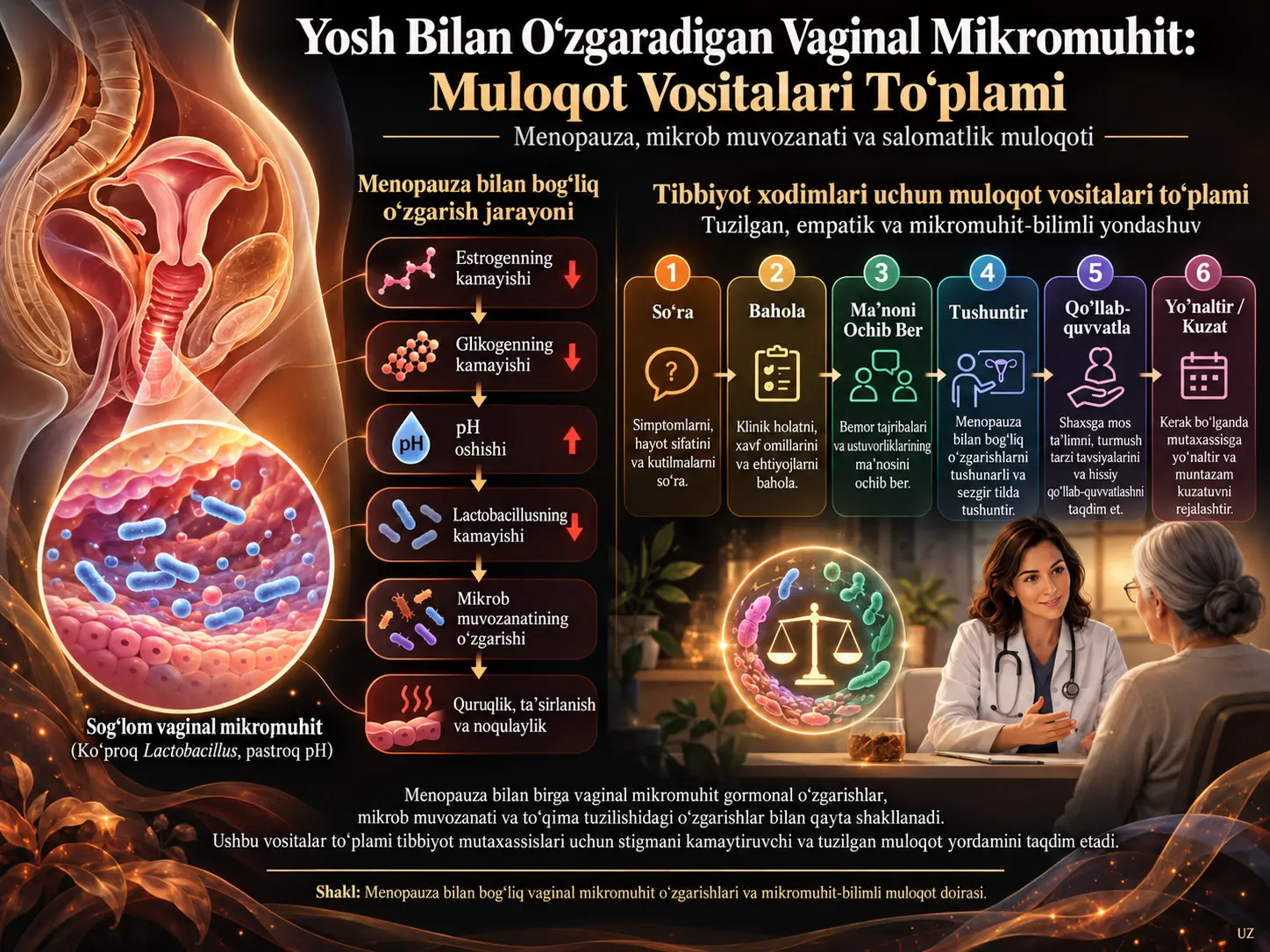 Yosh Bilan Oʻzgaradigan Vaginal Mikromuhit: Muloqot Vositalari Toʻplami
