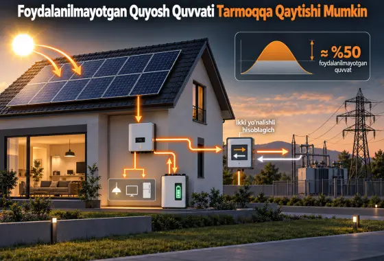 Yuqori Energiya Tariflariga Muqobil: Kichik Koʻlamli Integratsiyalangan Quyosh Tizimlaridagi Foydalanilmayotgan Quvvatni Baholash