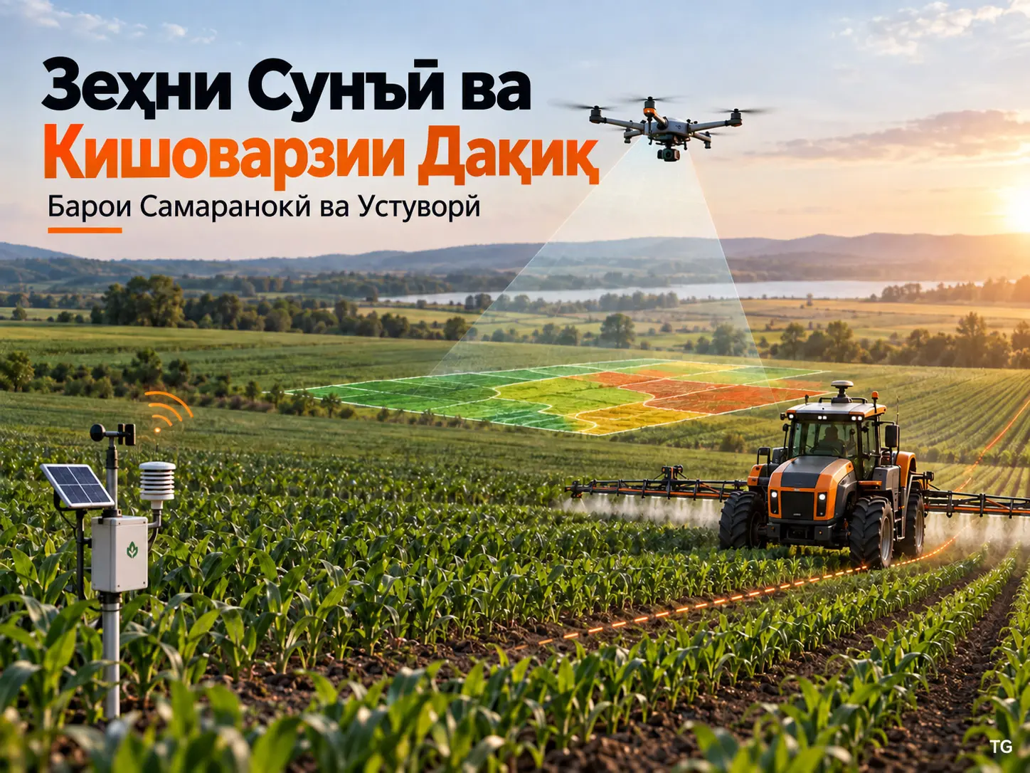 Зеҳни Сунъӣ ва Кишоварзии Дақиқ: Табдили Низомҳои Кишоварзӣ барои Самаранокӣ ва Устуворӣ