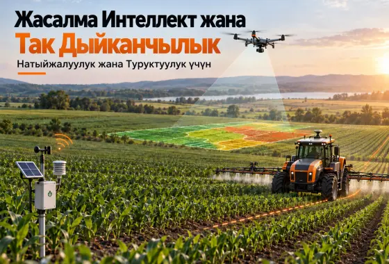 Жасалма Интеллект жана Так Дыйканчылык: Натыйжалуулук жана Туруктуулук үчүн Айыл Чарба Системаларын Өзгөртүү