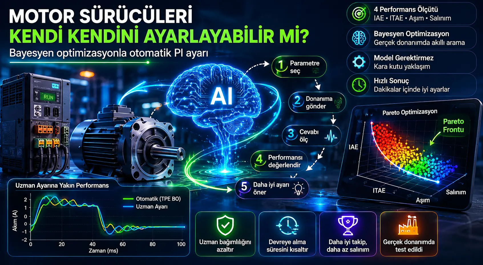 Sanoat motor haydovchilari o‘zini o‘zi sozlashi mumkinmi?