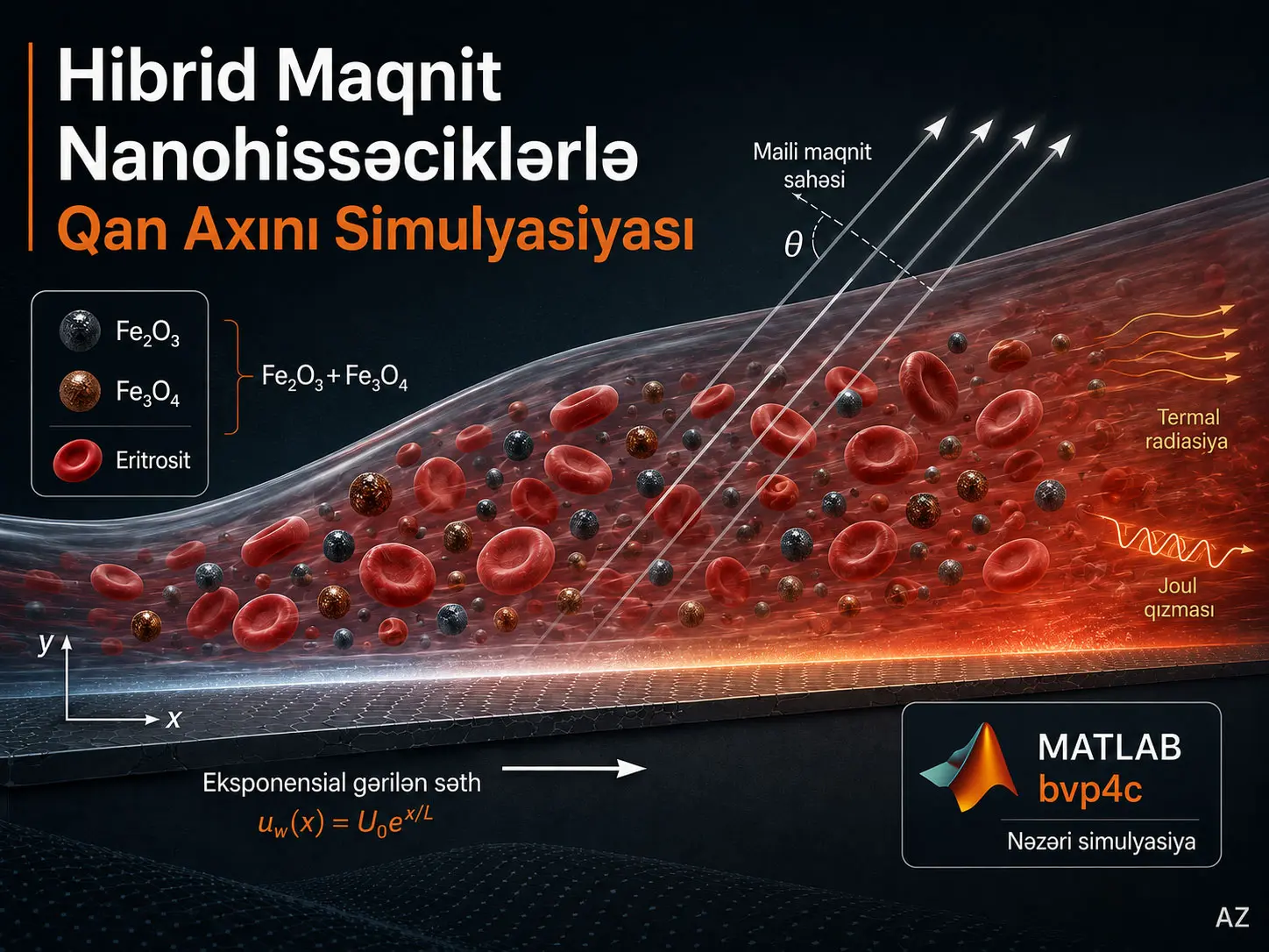 Hibrid Maqnit Nanohissəciklərlə Qan Axını Davranışının MATLAB Simulyasiyası