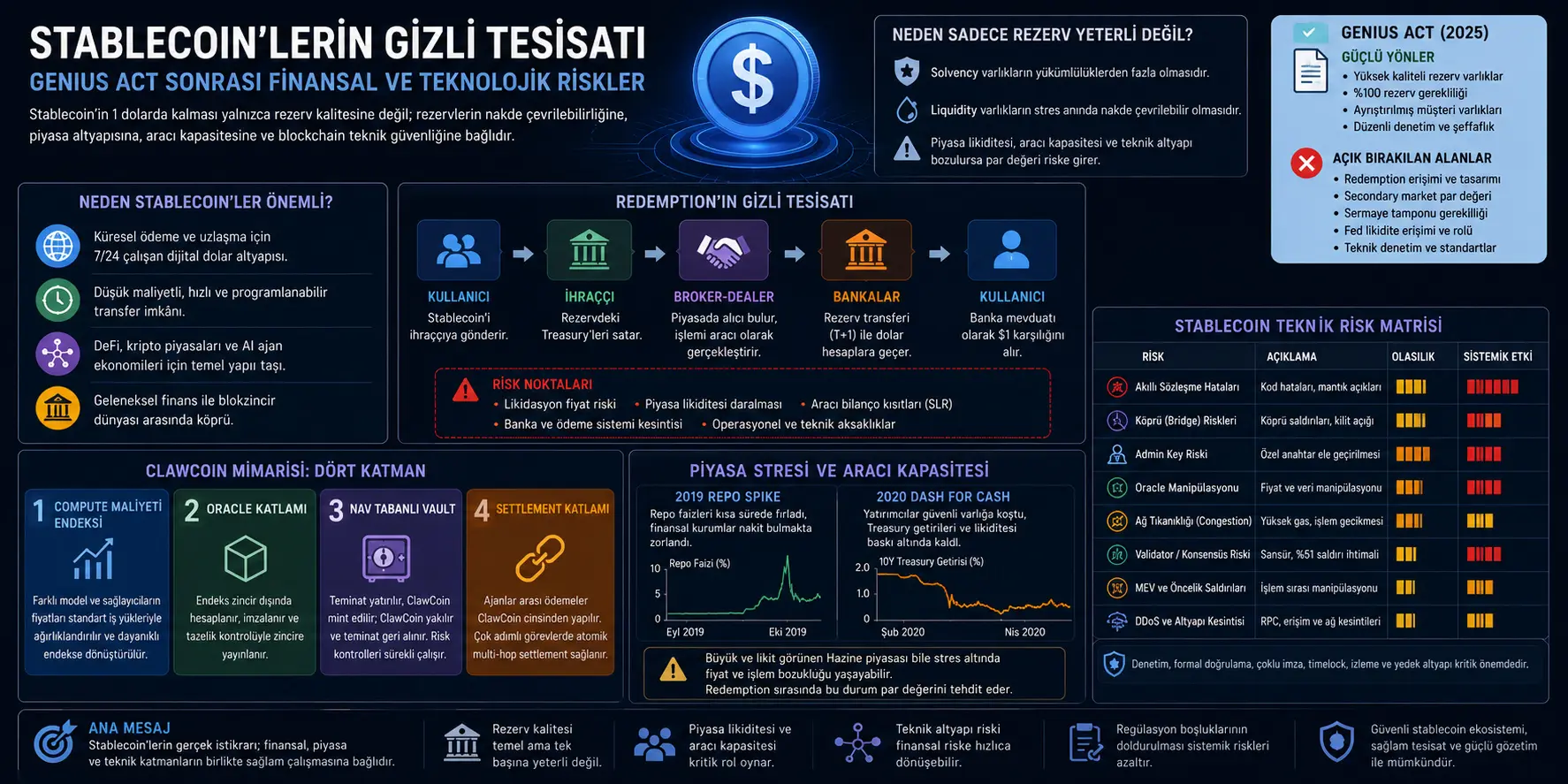 Stablecoinlarning yashirin infratuzilmasi: 1 dollarlik barqarorlik nega faqat rezerv masalasi emas?
