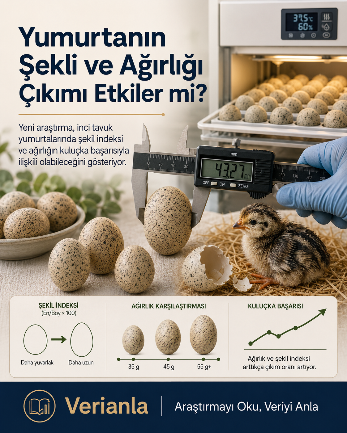 Tuxum shakli va og‘irligi jo‘ja chiqishiga ta’sir qiladimi? Yangi tadqiqot marvarid tovuq tuxumlarini o‘rgandi